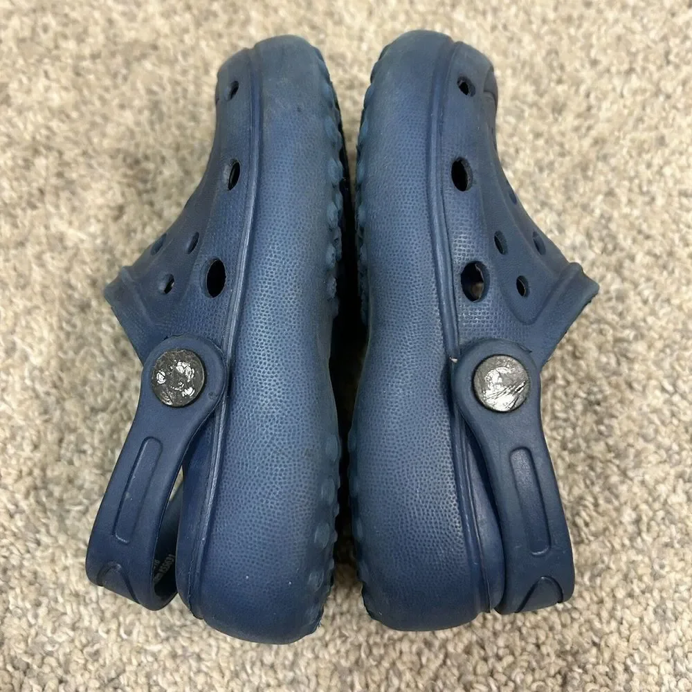 Lily Dan Clogs Kid's 7/8 Blue Slip‎ On Comfort Shoes